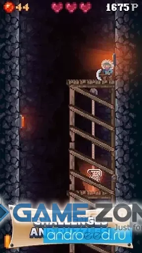 صورة من لعبة Cavefall [Много денег]