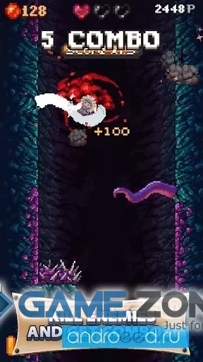 صورة من لعبة Cavefall [Много денег]