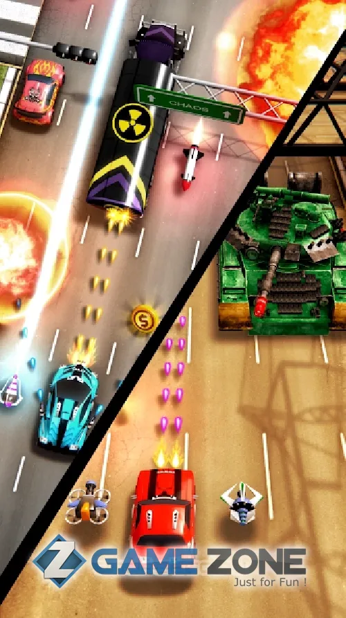 صورة من لعبة Chaos Road: Гонки и сражения