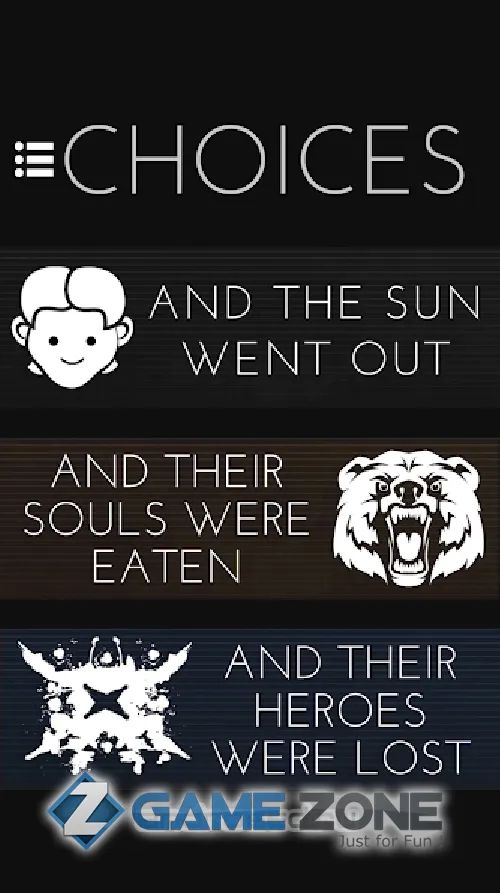 صورة من لعبة Choices: And The Sun Went Out