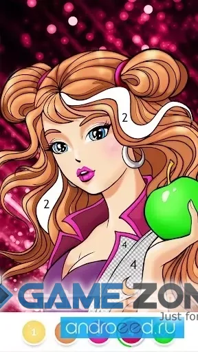 صورة من لعبة Magic Color by Number Paint [unlocked/бесконечные бустеры]