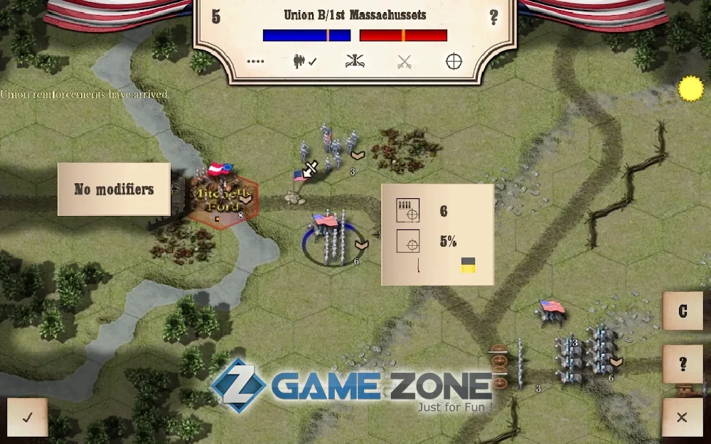 صورة من لعبة Civil War: Bull Run 1861
