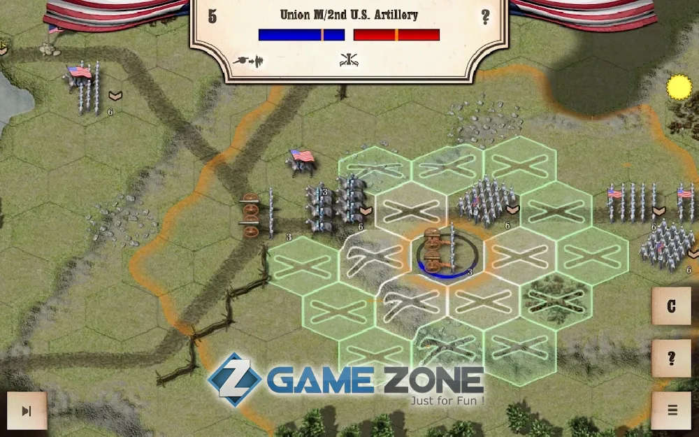 صورة من لعبة Civil War: Bull Run 1861