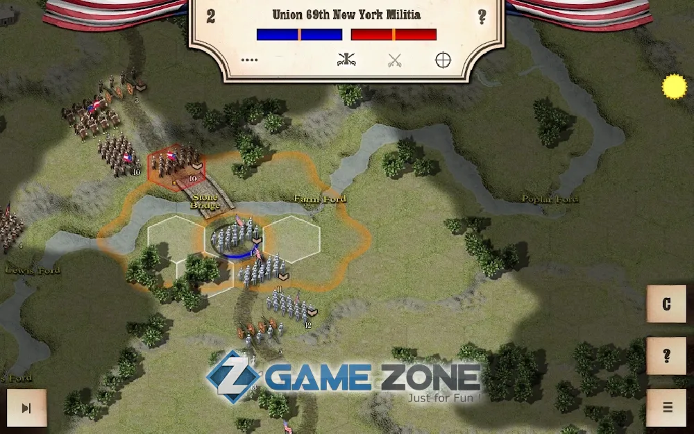 صورة من لعبة Civil War: Bull Run 1861