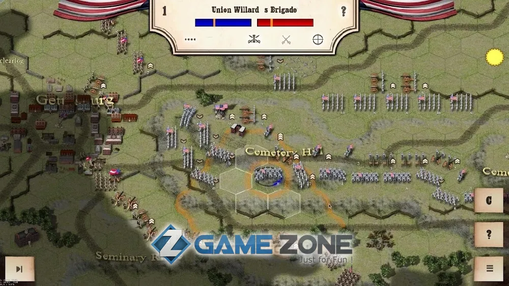 صورة من لعبة Civil War: Gettysburg