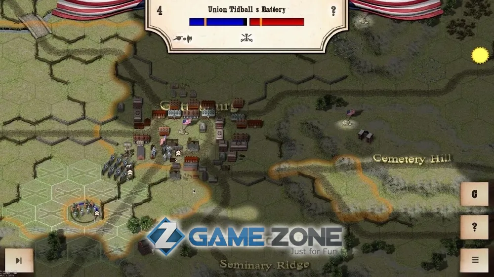 صورة من لعبة Civil War: Gettysburg