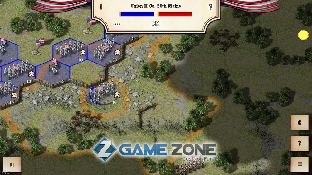 صورة من لعبة Civil War: Gettysburg