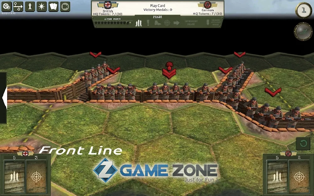 صورة من لعبة Commands and Colors: The Great War