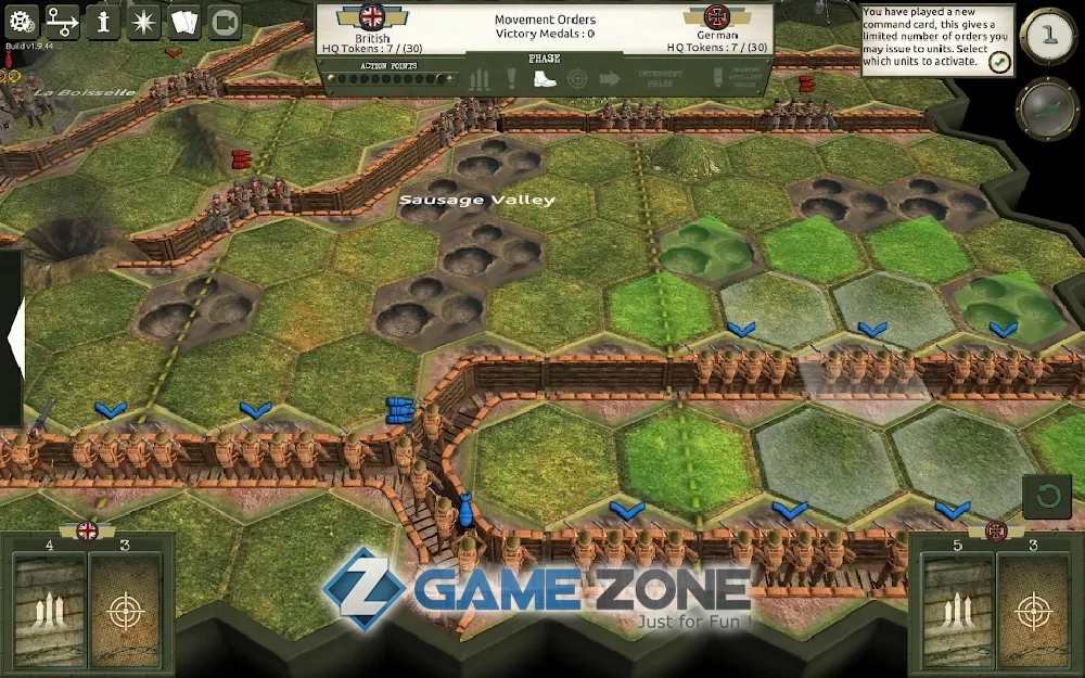 صورة من لعبة Commands and Colors: The Great War