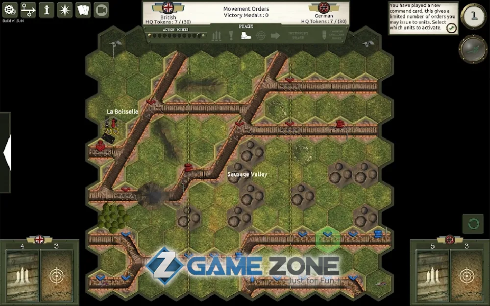 صورة من لعبة Commands and Colors: The Great War