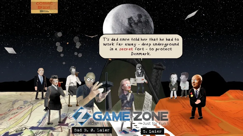 صورة من لعبة Cosmic Top Secret