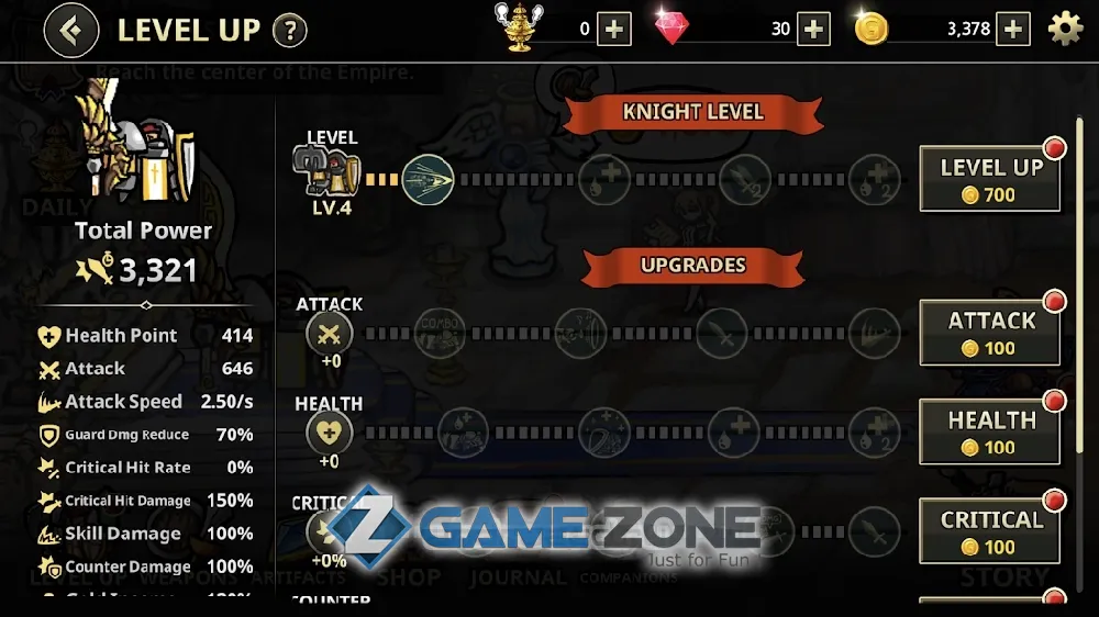 صورة من لعبة Counter Knights [Mod Money/Free Shopping]