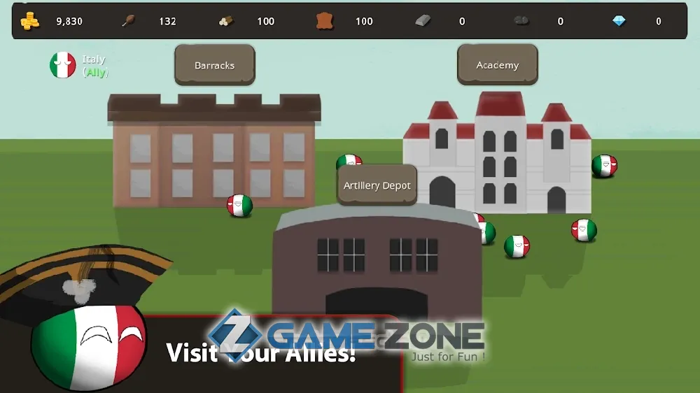 صورة من لعبة Countryballs at War [Unlocked]