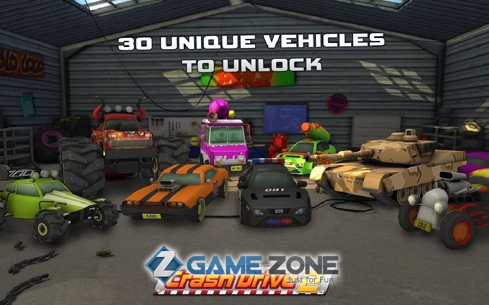صورة من لعبة Crash Drive 2: Stunt Car Race [Mod Money]