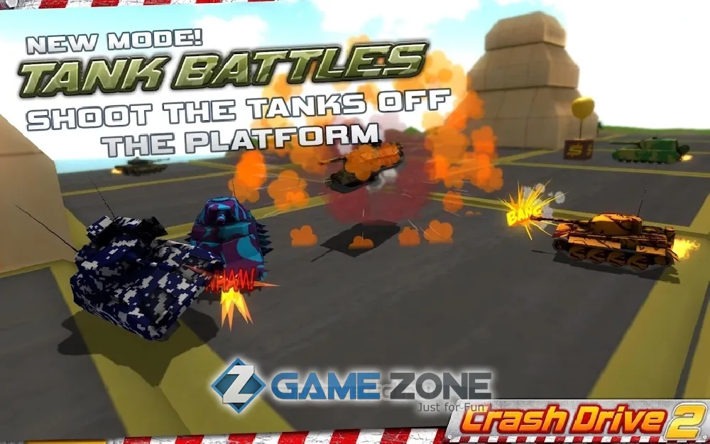 صورة من لعبة Crash Drive 2: Stunt Car Race [Mod Money]