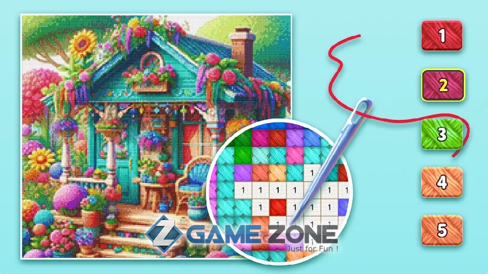 صورة من لعبة Cross Stitch