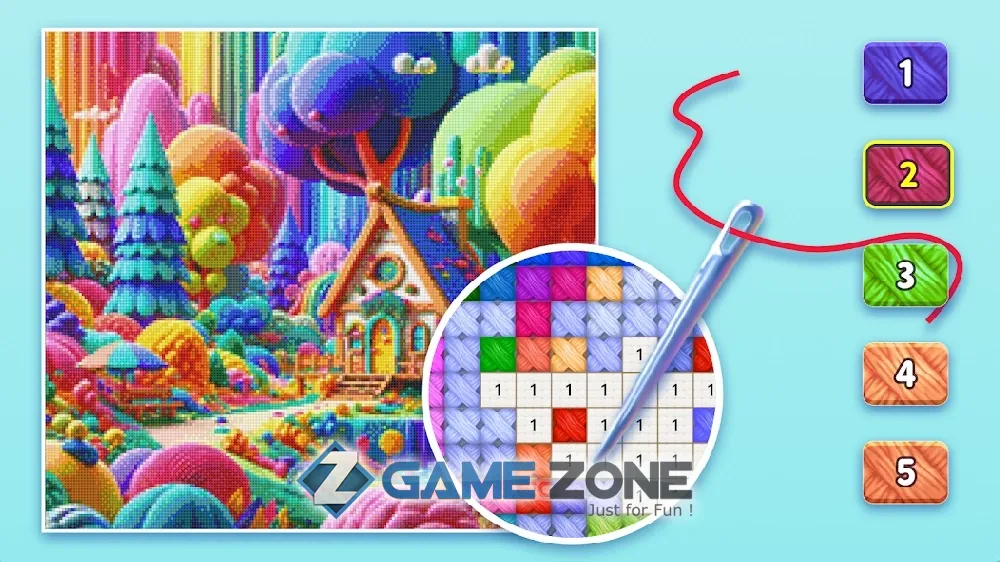 صورة من لعبة Cross Stitch