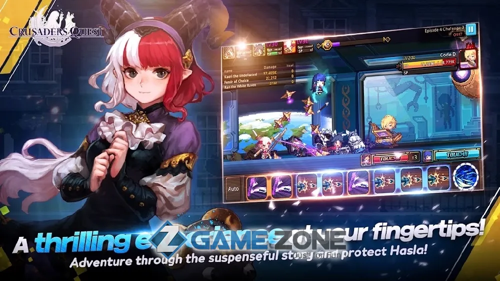 صورة من لعبة Crusaders Quest [Бессмертие]