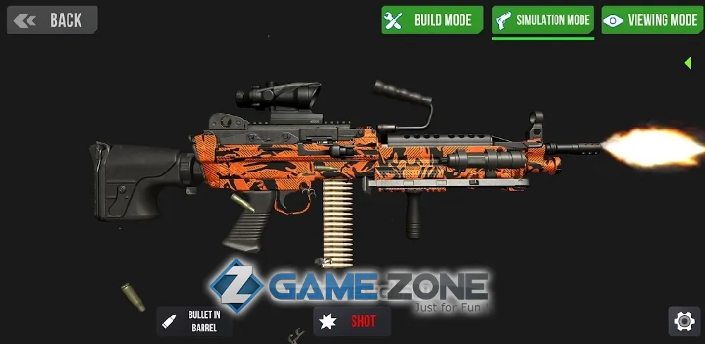 صورة من لعبة Custom Gun Simulator 3D [Много денег]