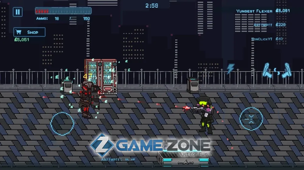 صورة من لعبة Cyber soldier