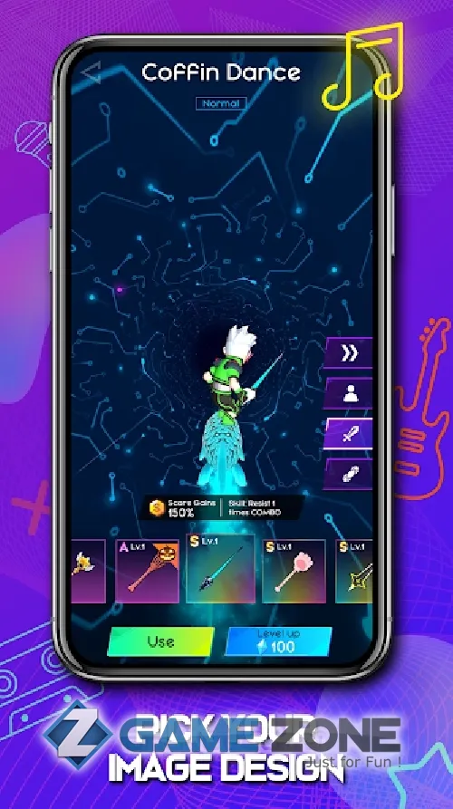 صورة من لعبة Cyber Surfer Beat&Skateboard [unlocked]