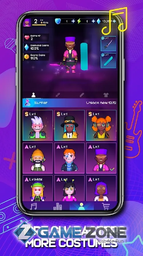 صورة من لعبة Cyber Surfer Beat&Skateboard [unlocked]
