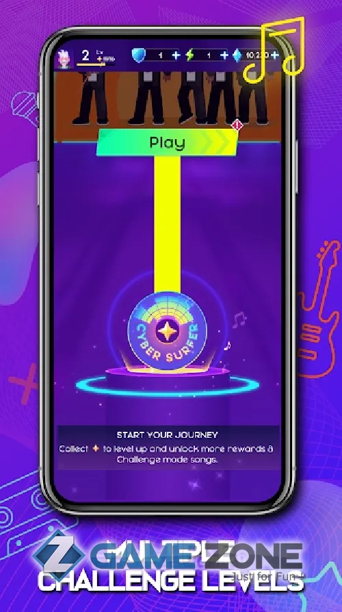 صورة من لعبة Cyber Surfer Beat&Skateboard [unlocked]