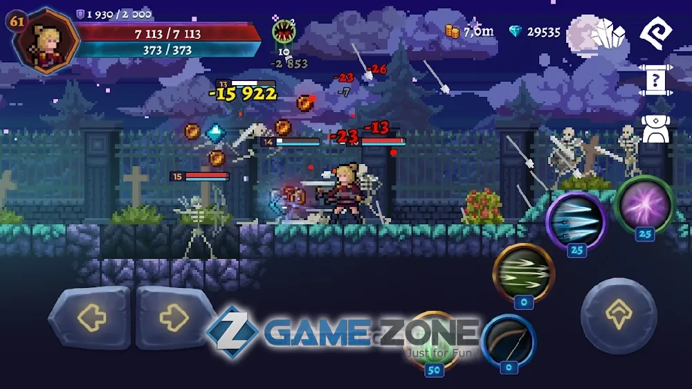 صورة من لعبة Darkrise Pixel Classic Action RPG [Money mod]