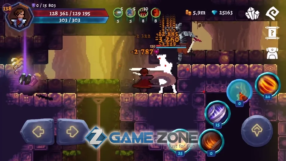 صورة من لعبة Darkrise Pixel Classic Action RPG [Money mod]