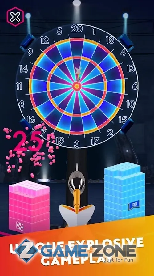 صورة من لعبة Darts of Fury