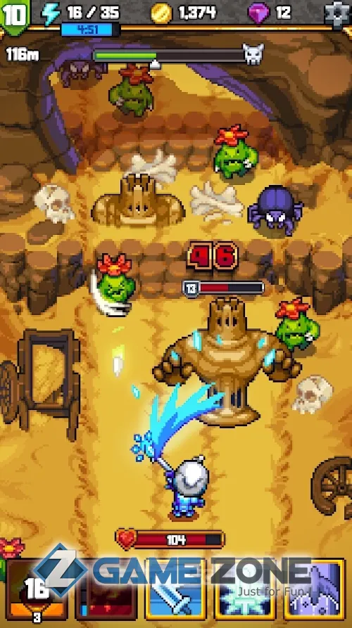 صورة من لعبة Dash Quest 2