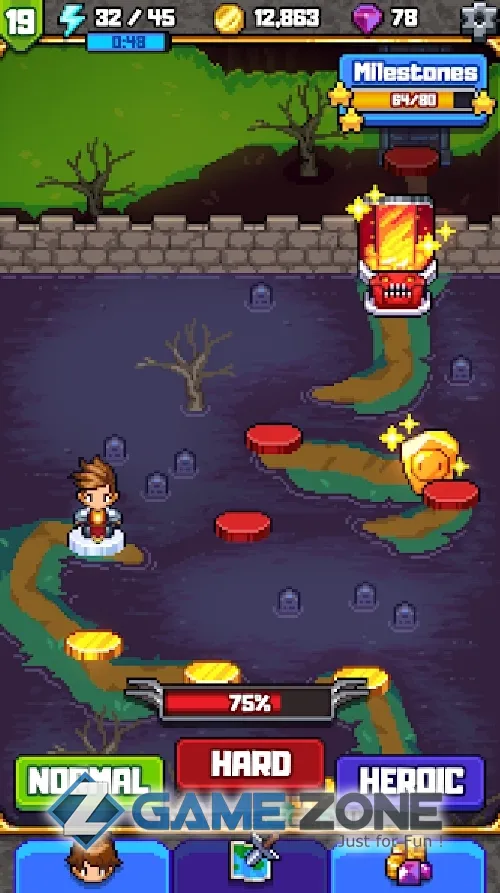 صورة من لعبة Dash Quest 2