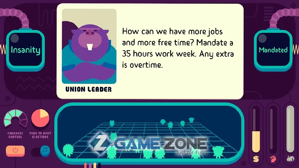صورة من لعبة Democratic Socialism Simulator