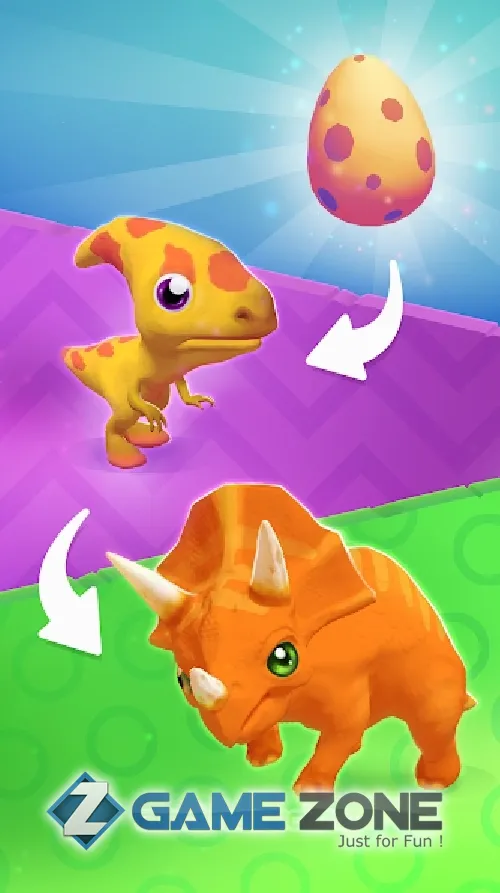 صورة من لعبة Dino Evolution Merge Dinosaur