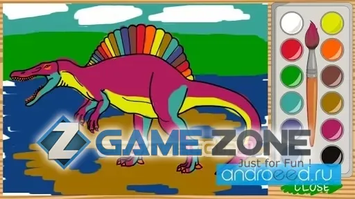 صورة من لعبة Dino paint