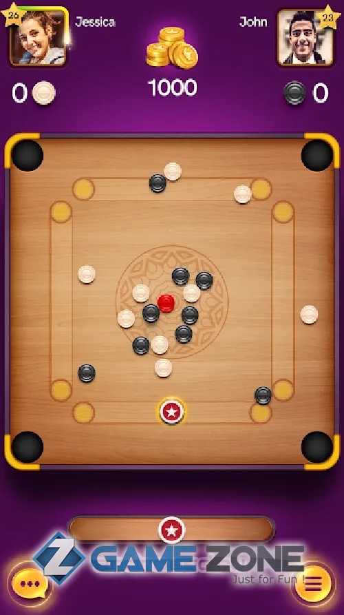 صورة من لعبة Disc Pool Carrom
