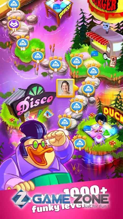 صورة من لعبة Disco Ducks [Много денег]