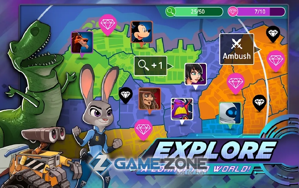 صورة من لعبة Disney Heroes: Battle Mode