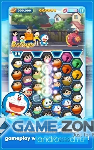 صورة من لعبة Doraemon Gadget Rush [Много колокольчиков]