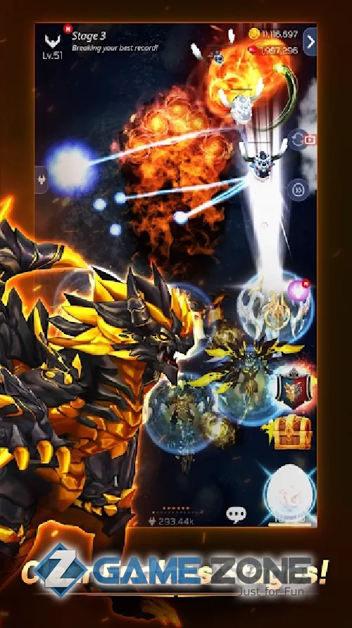 صورة من لعبة DragonSky : Idle & Merge