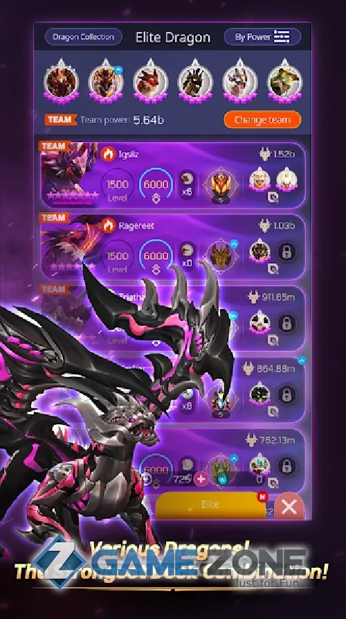 صورة من لعبة DragonSky : Idle & Merge