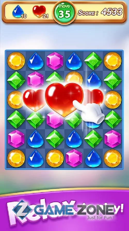 صورة من لعبة Jewel & Gem Blast Match 3 Puzzle Game [Mod Money]
