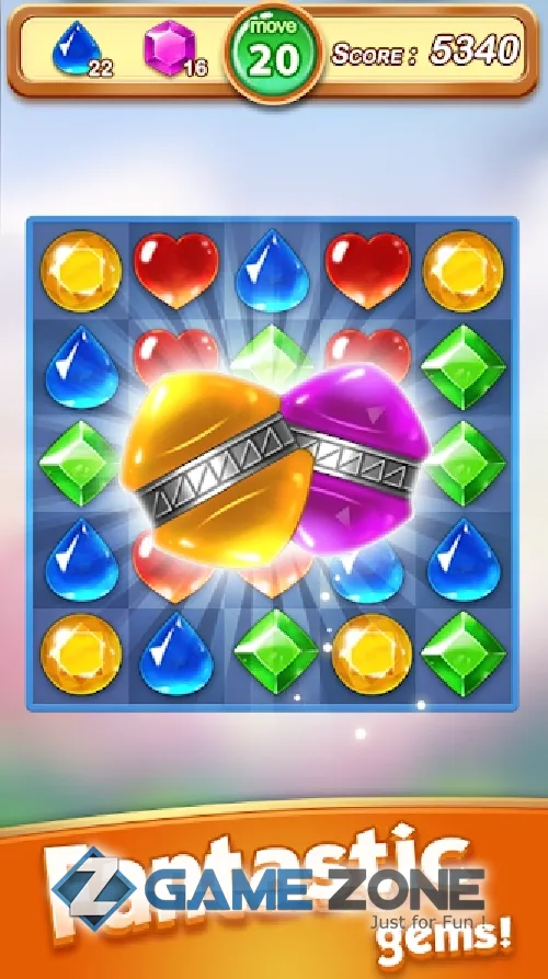 صورة من لعبة Jewel & Gem Blast Match 3 Puzzle Game [Mod Money]