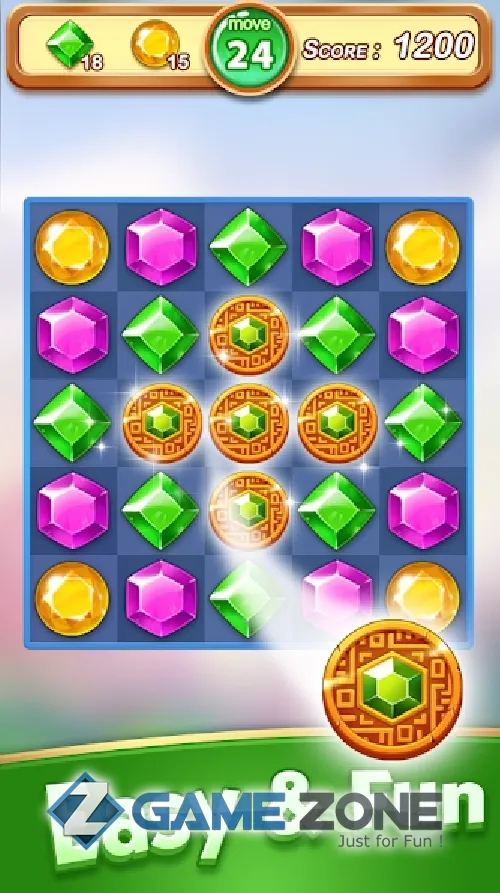 صورة من لعبة Jewel & Gem Blast Match 3 Puzzle Game [Mod Money]