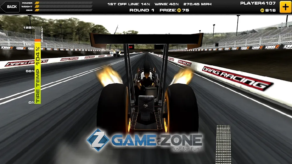 صورة من لعبة Dragster Mayhem - Top Fuel Drag Racing