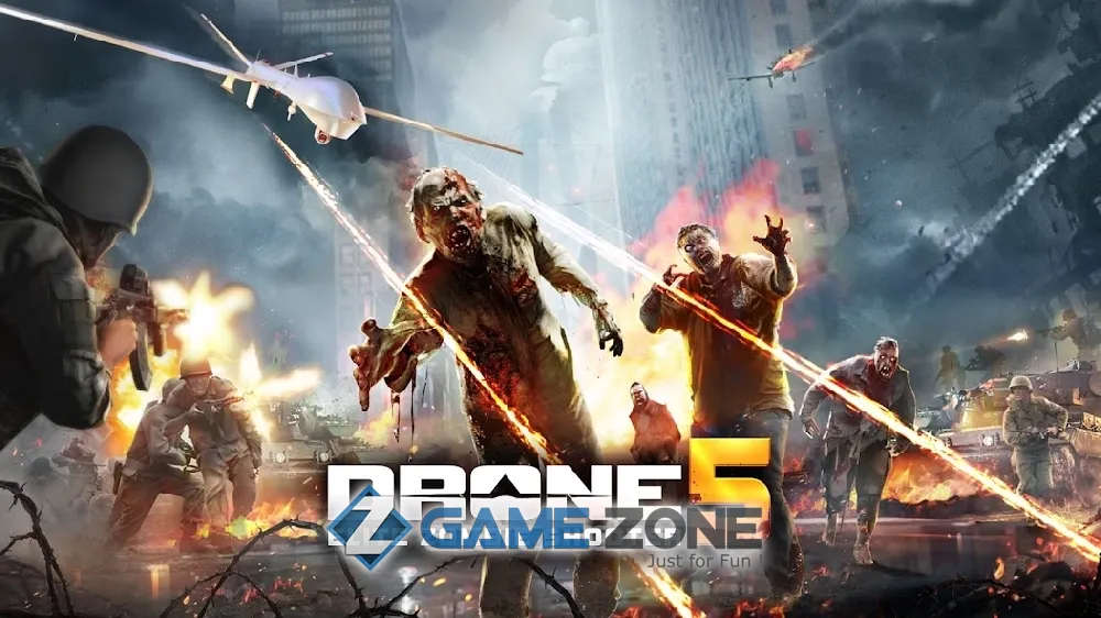 صورة من لعبة Drone 5: Elite Zombie Shooter [Money mod]
