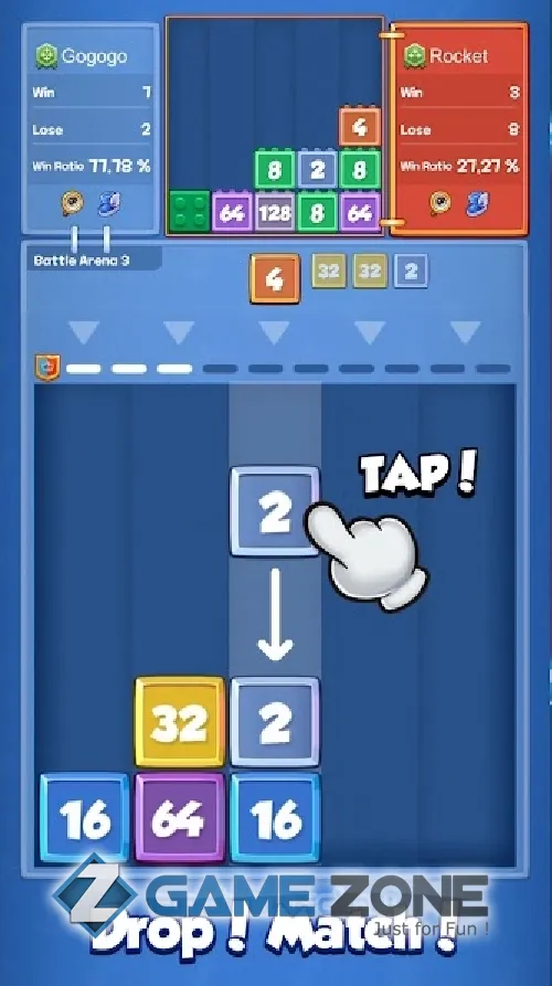 صورة من لعبة Drop Battle 1v1 PVP [Adfree]