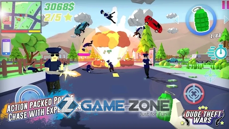 صورة من لعبة Dude Theft Wars Open World Sandbox Simulator BETA [Mod Menu]