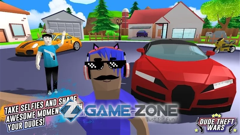 صورة من لعبة Dude Theft Wars Open World Sandbox Simulator BETA [Mod Menu]