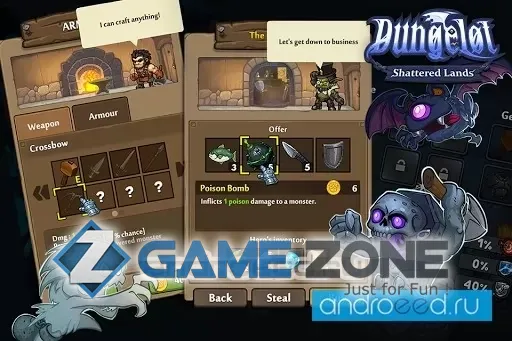 صورة من لعبة Dungelot Shattered Lands [Много денег]